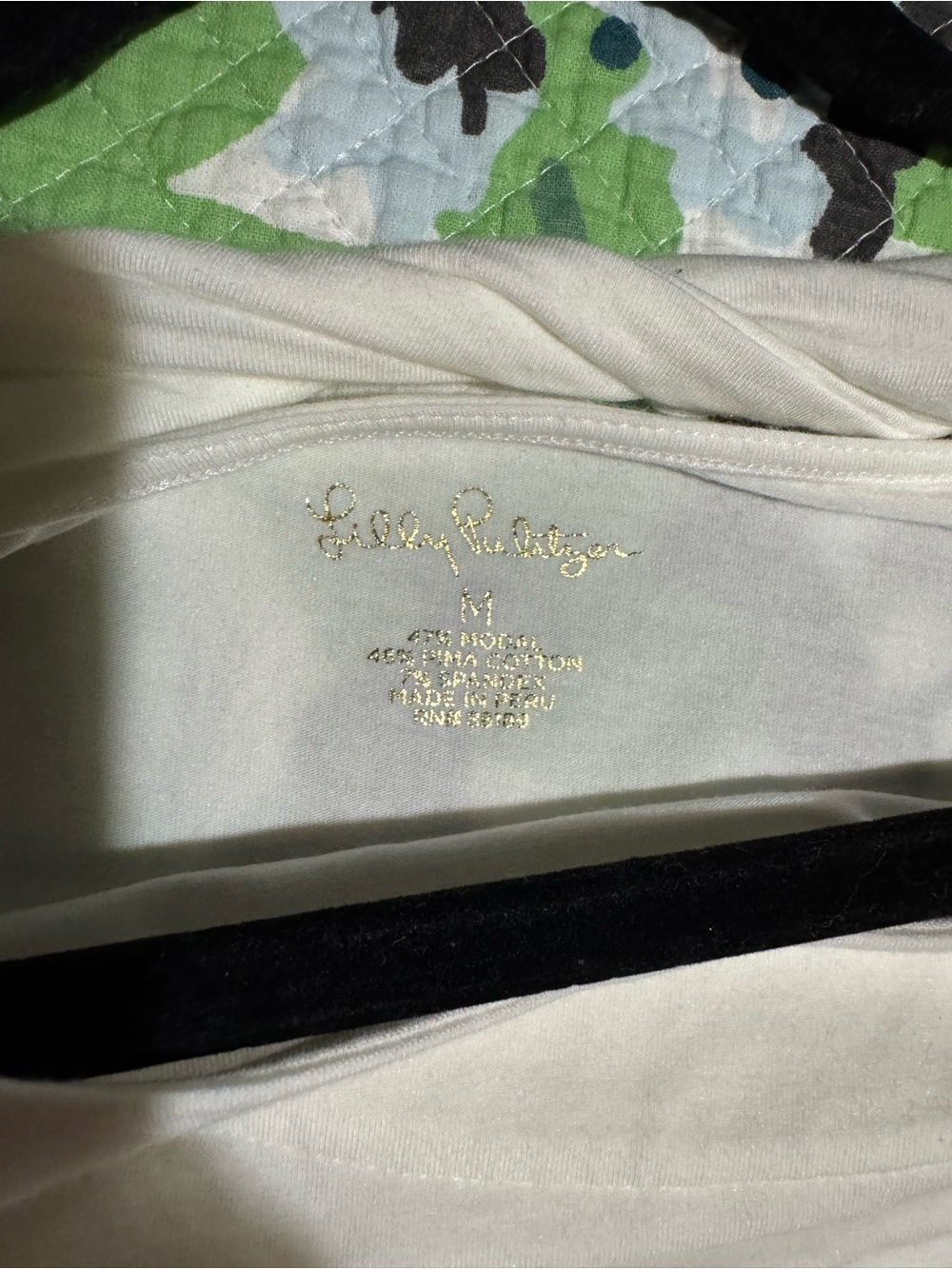 Lilly Pulitzer White Long-Sleeve Scoop Neck Top - Picture 5 of 6